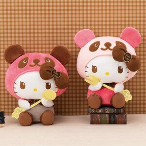 Hello Kitty Panda Sweet Chocolate Big Plush (Brown Ear)